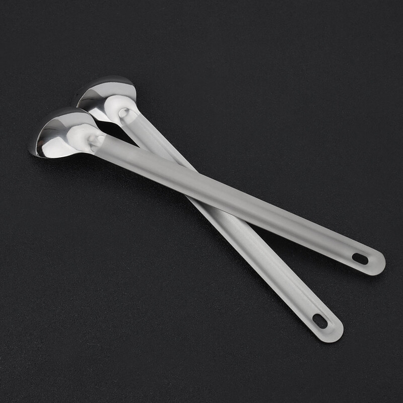 Vanjsko posuđe od legure titana Titanijska vilica s dugom drškom Žlica za kampiranje Prijenosna žlica za miješanje juhe Ultralaki pribor za putovanja