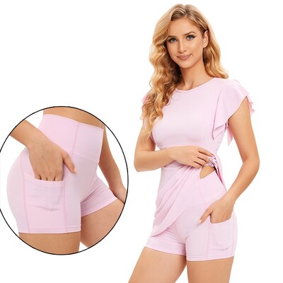 Cloud Hide Safe sportska teniska haljina s džepnim kratkim hlačama Golf za teretanu SEKSI Jednodijelno joga odijelo Ženske haljine za fitness na otvorenom