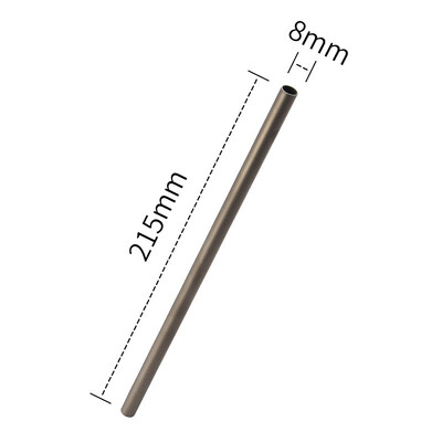 Πολύχρωμα φορητά σκεύη πόσιμου με σωλήνα αναρρόφησης με σιφώνιο από άχυρο από καθαρό τιτάνιο