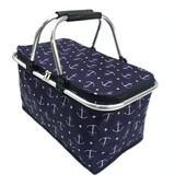 Coș de depozitare izolație pentru picnic în aer liber mașină Oxford Cutie frigorifică de livrare a alimentelor Coș de cumpărături pliabil Cutie de depozitare pentru portbagaj