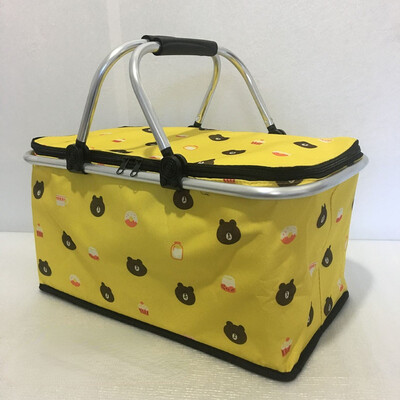 Coș de depozitare izolație pentru picnic în aer liber mașină Oxford Cutie frigorifică de livrare a alimentelor Coș de cumpărături pliabil Cutie de depozitare pentru portbagaj