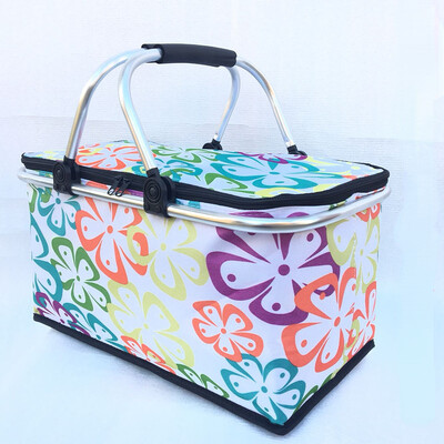 Coș de depozitare izolație pentru picnic în aer liber mașină Oxford Cutie frigorifică de livrare a alimentelor Coș de cumpărături pliabil Cutie de depozitare pentru portbagaj