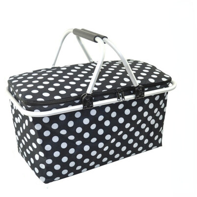 Coș de depozitare izolație pentru picnic în aer liber mașină Oxford Cutie frigorifică de livrare a alimentelor Coș de cumpărături pliabil Cutie de depozitare pentru portbagaj