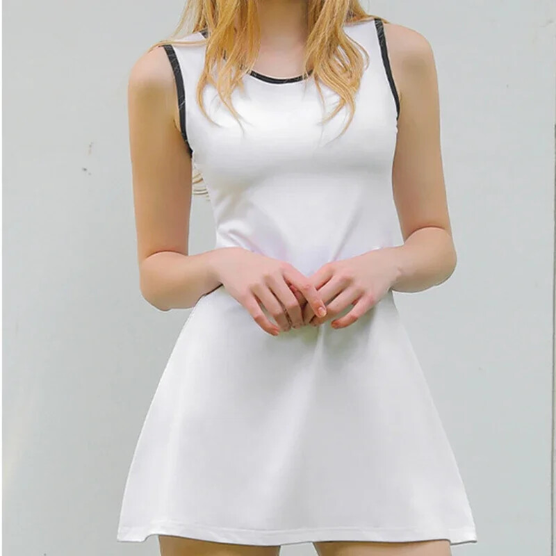 Sportovi na otvorenom, trčanje, teniske haljine bez rukava Seksi uska kratka suknja A-kroja s propusnom podstavom Odjeća prijatna za kožu