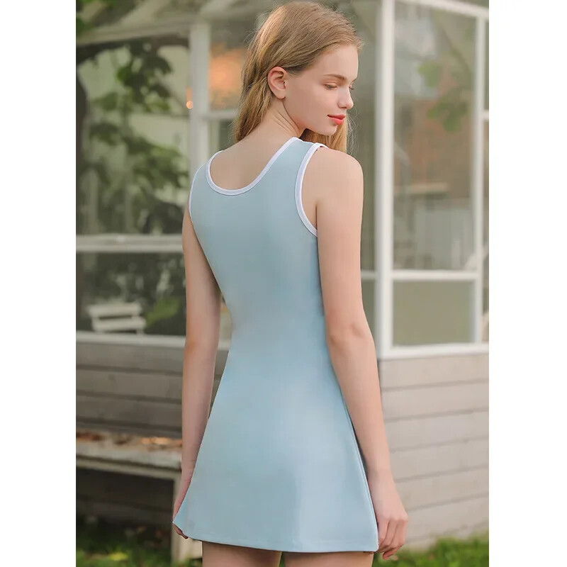 Sportovi na otvorenom, trčanje, teniske haljine bez rukava Seksi uska kratka suknja A-kroja s propusnom podstavom Odjeća prijatna za kožu