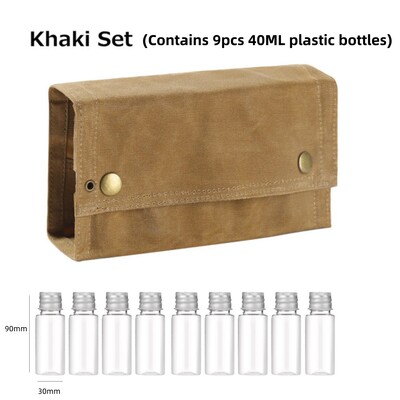 Vanjski set boca začina, prijenosna, sklopiva vodootporna vrećica velikog kapaciteta, kampiranje, planinarenje, piknik, roštilj, torba za začine