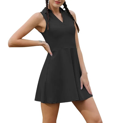 Fitnes na otvorenom Sport Trčanje Tenis Haljine prikladne za kožu Propustljivost Ležerna kratka suknja A kroja s podstavom Odjeća za golf