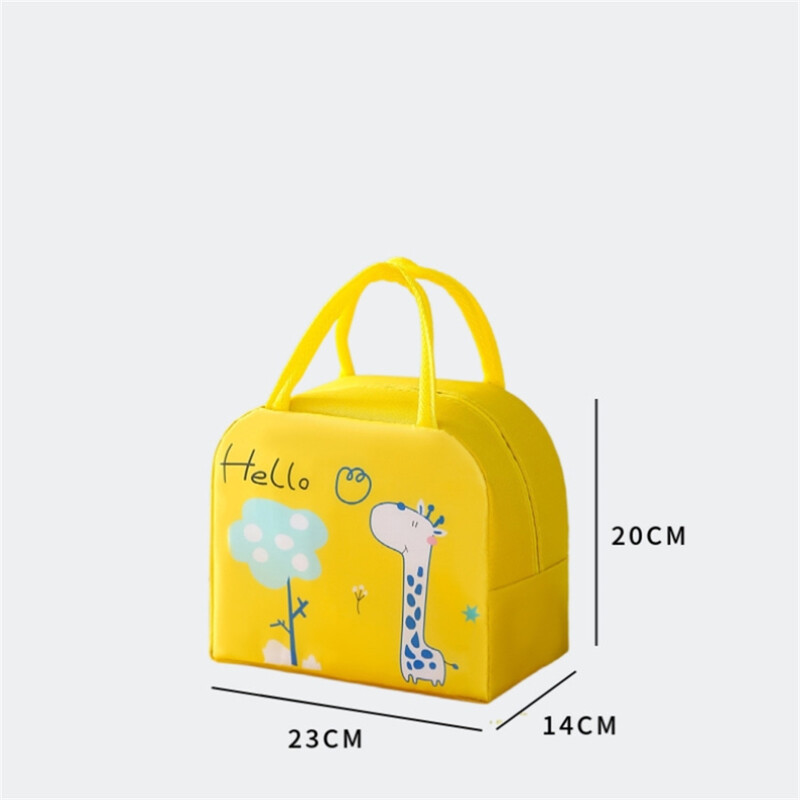 Geantă de prânz cu desene animate pentru copii, cutie de prânz termoizolantă portabilă, cutie de prânz Bento, geantă de mână pentru picnic, pungă frigorifică proaspătă pentru femei, fete, copii
