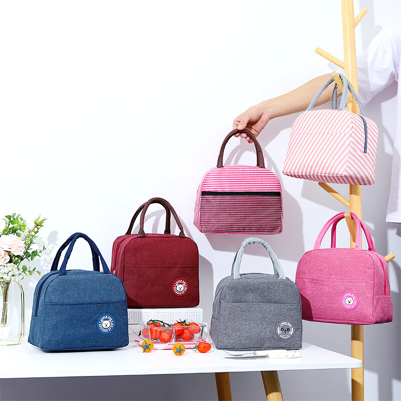 Prijenosne Fresh Cooler Warmer Torbe za kampiranje Vodootporna Termalna torba za piknik s patentnim zatvaračem Za Žene Muškarci Prikladna kutija za ručak Torba za hranu