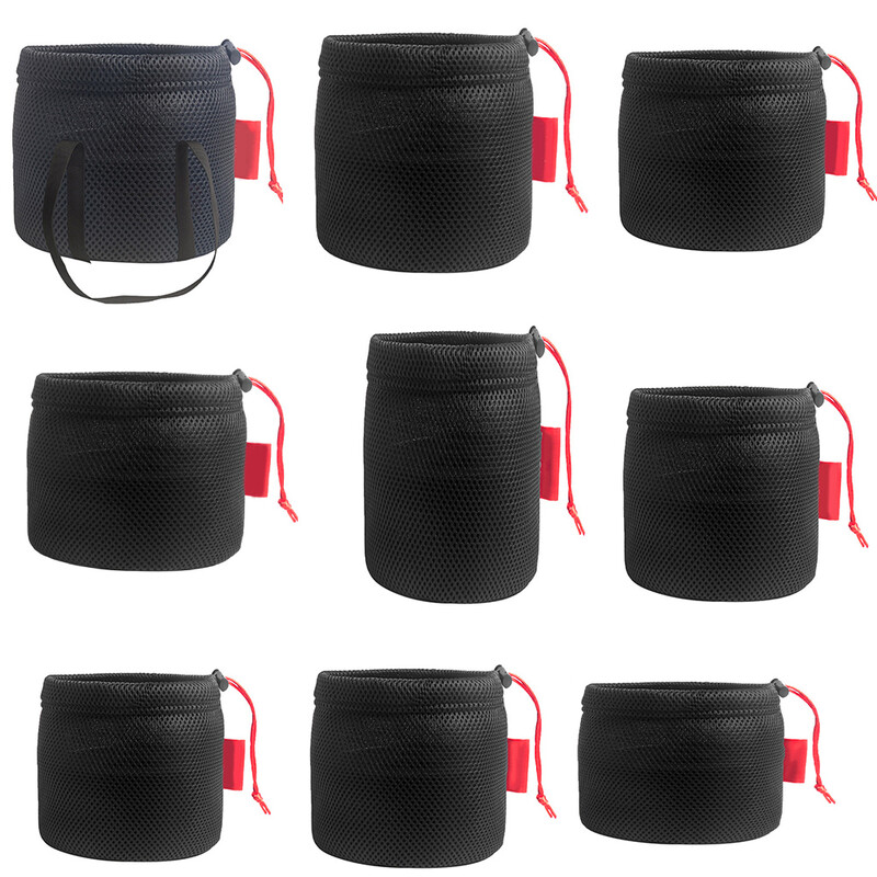 1vnt Pikniko krepšiai Virtuvės reikmenų organizatorius Lauko tinklinis krepšys Apsaugos nuo susidūrimo krepšys Puodų laikymo krepšys stovyklavimo reikmenų tinklinis maišelis