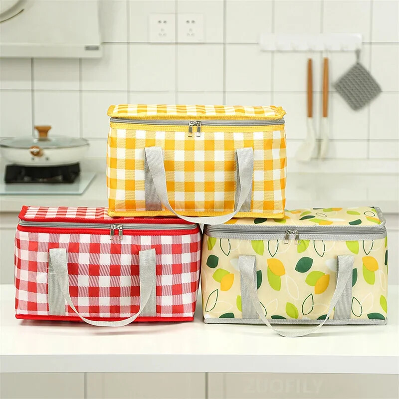 Prijenosna toplinska izolacijska torba velikog kapaciteta Košara za piknik Podebljana Oxford tkanina Vanjske ručne torbe Oprema za kampiranje