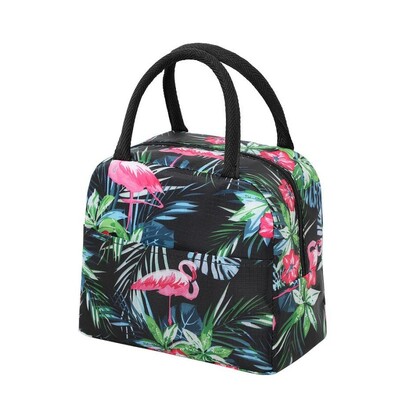 1vnt Nešiojamas šviežias šaldymo krepšys moterims, vandeniui atsparus nailoninis užtrauktukas, terminis Oksfordo pietų iškylų krepšys, laikymo dėžutė, nešiojamas maisto rankinės