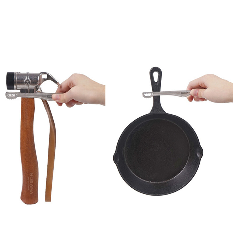Mini Camping BBQ Clip Nerūsējošā tērauda virtuve Liellopu gaļas pārtikas knaibles Īpaši viegli karstumizturīgi atkārtoti lietojami kempinga trauki grilēšanas piknikam