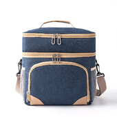 Nova podebljana izolacijska torba za piknik na otvorenom, izolacija za led, dvoslojna vodootporna uredska torba za ručak