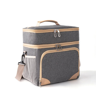 Nova podebljana izolacijska torba za piknik na otvorenom, izolacija za led, dvoslojna vodootporna uredska torba za ručak