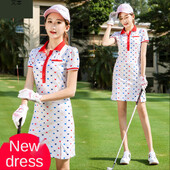 Ljeto Novi stilovi Odjeća za golf Ženske haljine visokog struka Tanke suknje s printom Tenis Sportska odjeća za trčanje Sportske suknje prozračne