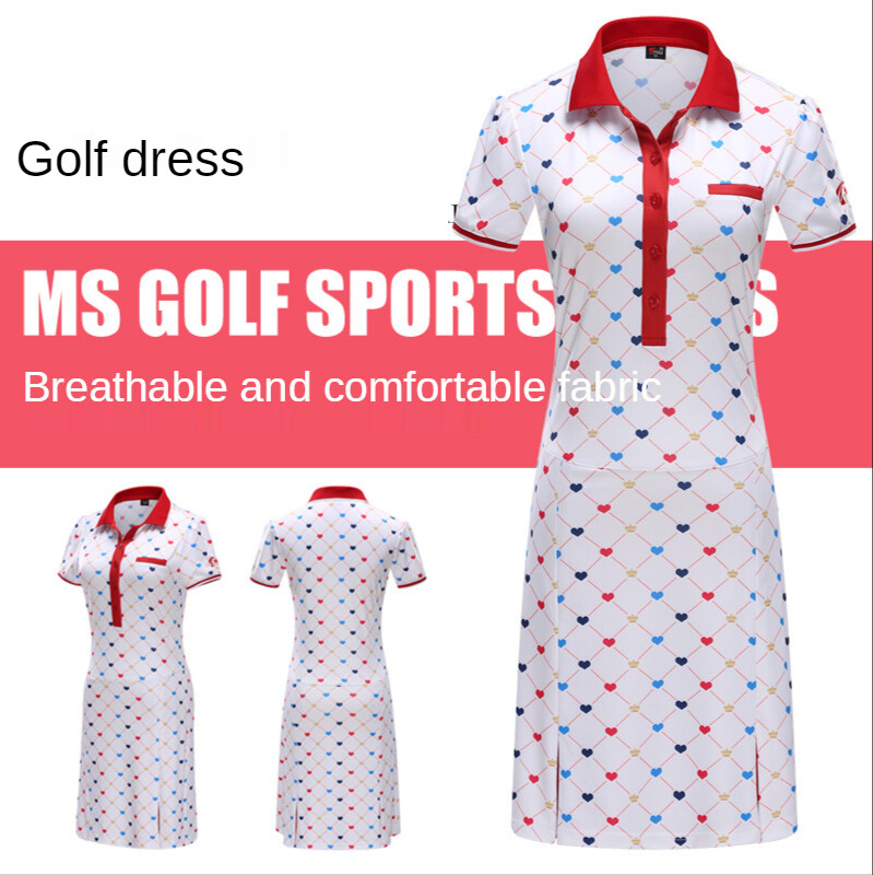 Ljeto Novi stilovi Odjeća za golf Ženske haljine visokog struka Tanke suknje s printom Tenis Sportska odjeća za trčanje Sportske suknje prozračne