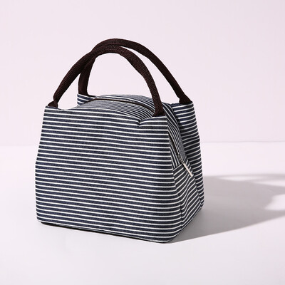 Prugasta torba za ručak za žene Izotermalna torba Zapakirana hrana Termo torbice Termo torbica Dječja torba za ručak Torba za hladnjak