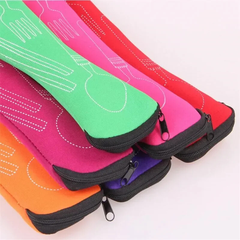 Torba za posuđe Periva s patentnim zatvaračem Putna torbica za pribor za jelo Prijenosna torbica za večeru Kućanski alat Kampiranje Pribor za putovanja