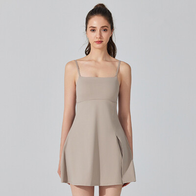 Teniska haljina Žensko sportsko odijelo bez rukava Tanko trčanje na otvorenom Fitnes kratke hlače Trenirke za golf Badminton Podstavljene suknje za jogu