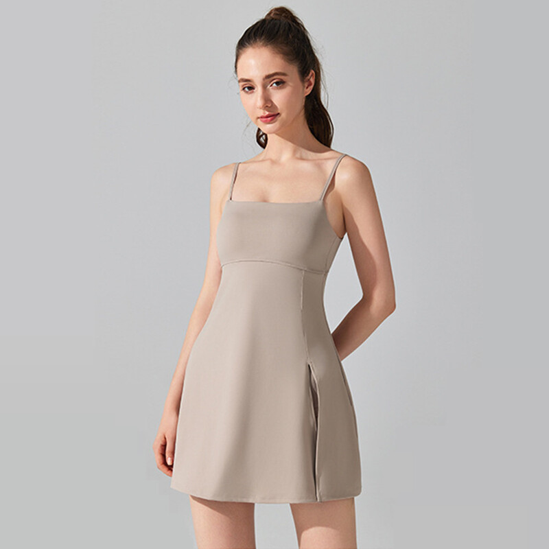 Teniska haljina Žensko sportsko odijelo bez rukava Tanko trčanje na otvorenom Fitnes kratke hlače Trenirke za golf Badminton Podstavljene suknje za jogu