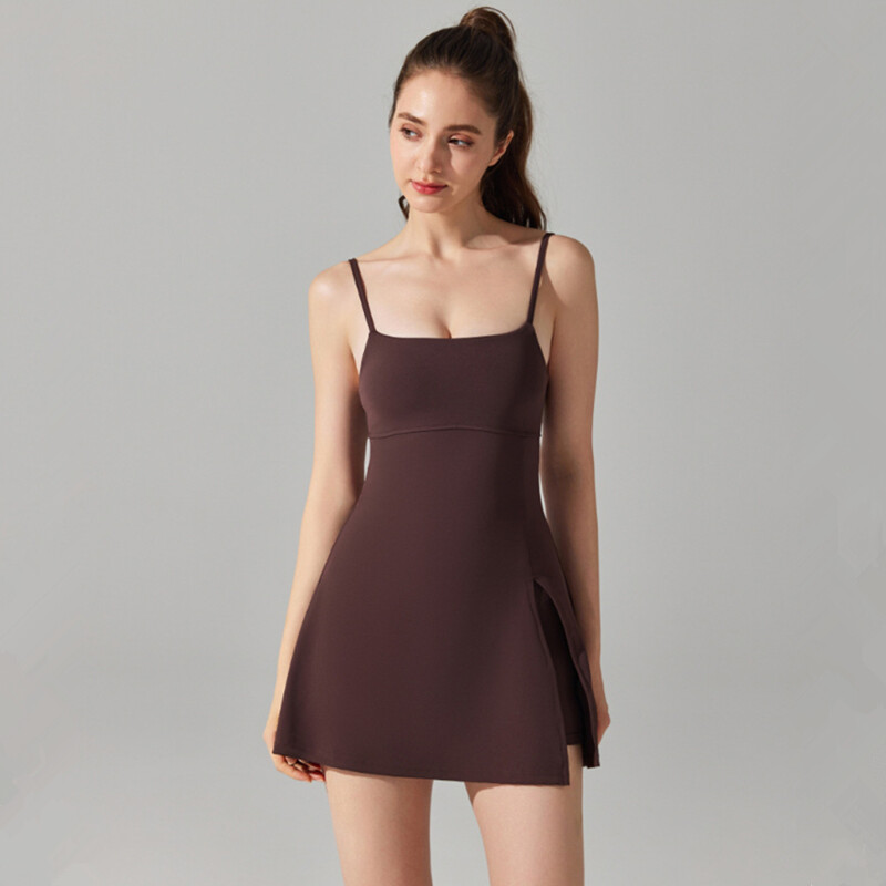 Teniska haljina Žensko sportsko odijelo bez rukava Tanko trčanje na otvorenom Fitnes kratke hlače Trenirke za golf Badminton Podstavljene suknje za jogu