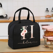Egyedi elnevezésű termikus élelmiszertáska Hordozható jeges étel piknikzsákok Ajándék ebéd-tartozékok gyerekeknek Termikus élelmiszertáska Női ebédtáska