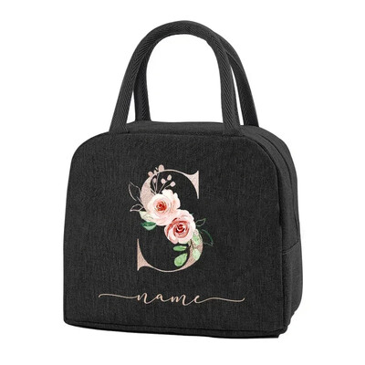 Egyedi elnevezésű termikus élelmiszertáska Hordozható jeges étel piknikzsákok Ajándék ebéd-tartozékok gyerekeknek Termikus élelmiszertáska Női ebédtáska