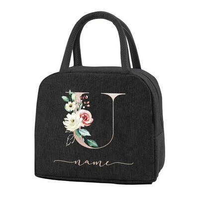 Egyedi elnevezésű termikus élelmiszertáska Hordozható jeges étel piknikzsákok Ajándék ebéd-tartozékok gyerekeknek Termikus élelmiszertáska Női ebédtáska