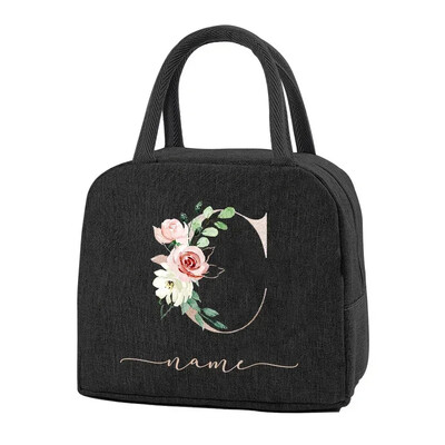 Egyedi elnevezésű termikus élelmiszertáska Hordozható jeges étel piknikzsákok Ajándék ebéd-tartozékok gyerekeknek Termikus élelmiszertáska Női ebédtáska