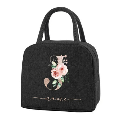 Egyedi elnevezésű termikus élelmiszertáska Hordozható jeges étel piknikzsákok Ajándék ebéd-tartozékok gyerekeknek Termikus élelmiszertáska Női ebédtáska