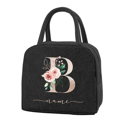 Egyedi elnevezésű termikus élelmiszertáska Hordozható jeges étel piknikzsákok Ajándék ebéd-tartozékok gyerekeknek Termikus élelmiszertáska Női ebédtáska