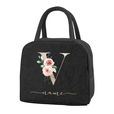Egyedi elnevezésű termikus élelmiszertáska Hordozható jeges étel piknikzsákok Ajándék ebéd-tartozékok gyerekeknek Termikus élelmiszertáska Női ebédtáska