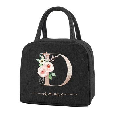 Egyedi elnevezésű termikus élelmiszertáska Hordozható jeges étel piknikzsákok Ajándék ebéd-tartozékok gyerekeknek Termikus élelmiszertáska Női ebédtáska