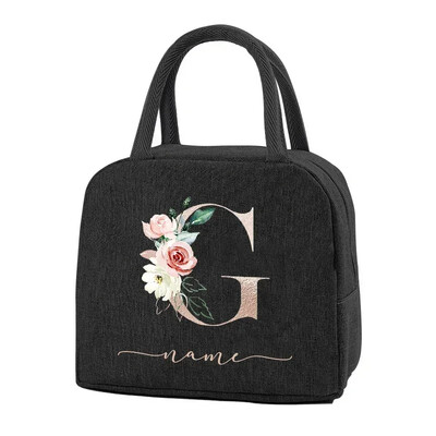 Egyedi elnevezésű termikus élelmiszertáska Hordozható jeges étel piknikzsákok Ajándék ebéd-tartozékok gyerekeknek Termikus élelmiszertáska Női ebédtáska