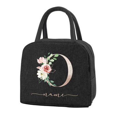 Egyedi elnevezésű termikus élelmiszertáska Hordozható jeges étel piknikzsákok Ajándék ebéd-tartozékok gyerekeknek Termikus élelmiszertáska Női ebédtáska