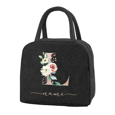 Egyedi elnevezésű termikus élelmiszertáska Hordozható jeges étel piknikzsákok Ajándék ebéd-tartozékok gyerekeknek Termikus élelmiszertáska Női ebédtáska