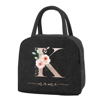 Egyedi elnevezésű termikus élelmiszertáska Hordozható jeges étel piknikzsákok Ajándék ebéd-tartozékok gyerekeknek Termikus élelmiszertáska Női ebédtáska