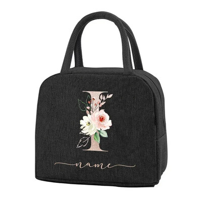 Egyedi elnevezésű termikus élelmiszertáska Hordozható jeges étel piknikzsákok Ajándék ebéd-tartozékok gyerekeknek Termikus élelmiszertáska Női ebédtáska