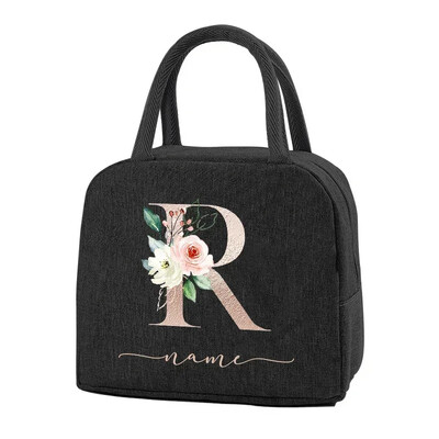 Egyedi elnevezésű termikus élelmiszertáska Hordozható jeges étel piknikzsákok Ajándék ebéd-tartozékok gyerekeknek Termikus élelmiszertáska Női ebédtáska