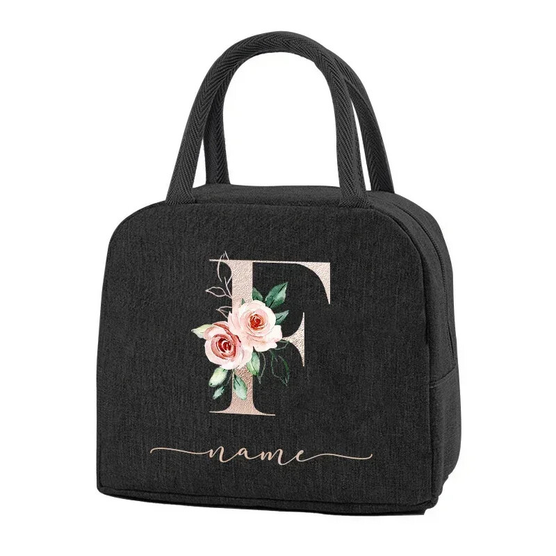 Egyedi elnevezésű termikus élelmiszertáska Hordozható jeges étel piknikzsákok Ajándék ebéd-tartozékok gyerekeknek Termikus élelmiszertáska Női ebédtáska