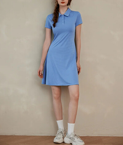 Ženske teniske haljine kratkih rukava, tanka sportska odjeća za fitness Ženska prozračna haljina za golf za trčanje na otvorenom Vestidos Deportivos