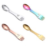 Πιρούνι για πικνίκ Πιρούνι Πιρούνι Σετ κουτάλι Πολυλειτουργικό από ανοξείδωτο ατσάλι Spork με ανοιχτήρι μπουκαλιών για υπαίθριο πικνίκ για σακίδιο