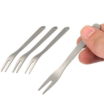 3 ΤΕΜ. Οδοντογλυφίδα τιτανίου Fruit Fork Self EDC Gadget για άνδρα γυναίκα Υπαίθριο Κάμπινγκ Κυνήγι Ταξιδιωτικά Σκεύη πικνίκ Ta8151