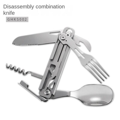 Vanjsko posuđe Višenamjenski prijenosni nož Vilica Žlica Otvarač za boce Sklopivi pribor za jelo Oprema za kampiranje