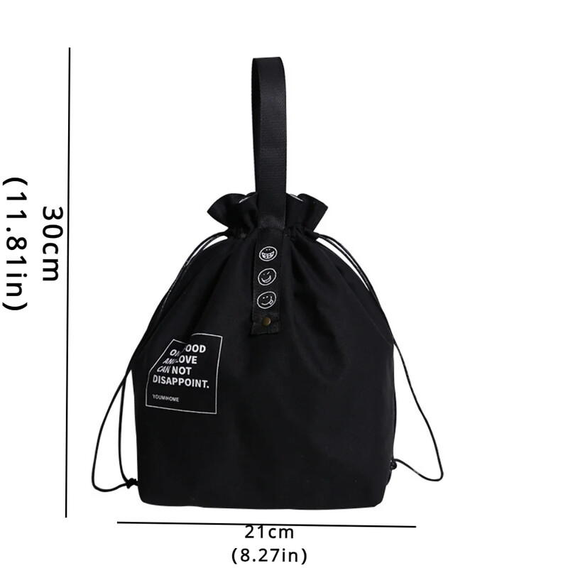 1PC Nova torba za ručak Platnena izolacija s uzicom i hladno skladište Torba za ručak velikog kapaciteta za kampiranje Pribor za kampiranje Torba za piknik