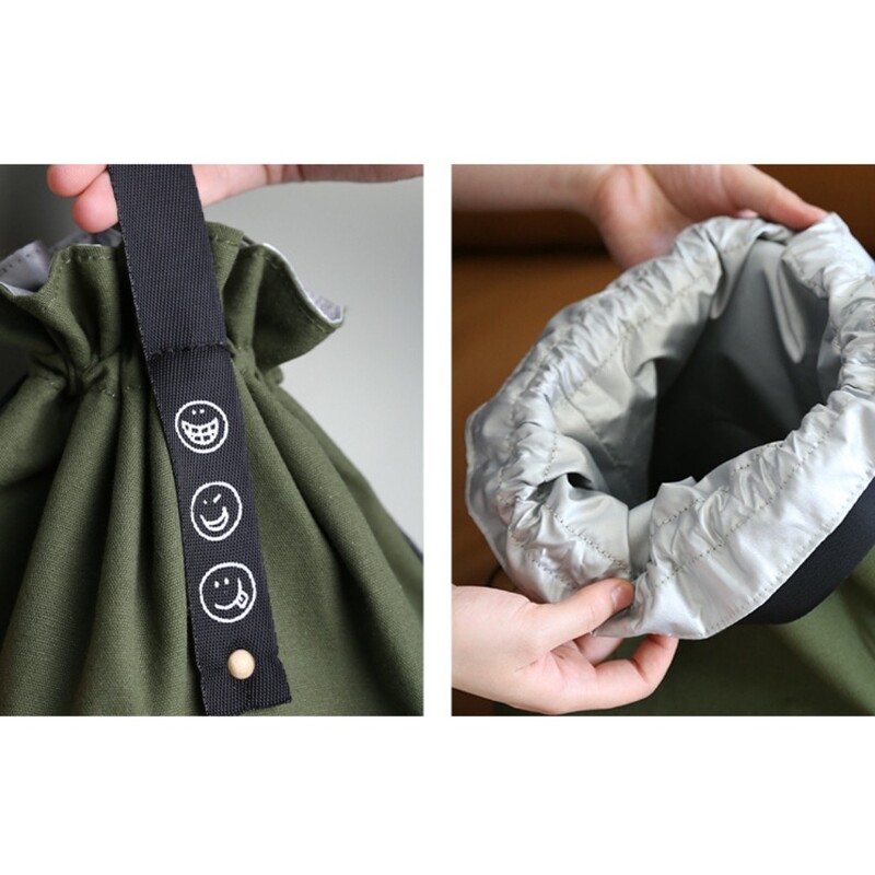 1PC Nova torba za ručak Platnena izolacija s uzicom i hladno skladište Torba za ručak velikog kapaciteta za kampiranje Pribor za kampiranje Torba za piknik