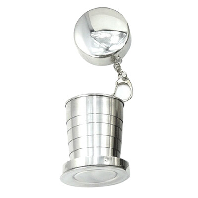 Prijenosne čaše za putovanja na otvorenom Sklopiva čaša za vodu od nehrđajućeg čelika otporna na toplinu Izdržljiva čaša za vanjska putovanja za kampiranje planinarenje piknik roštilj