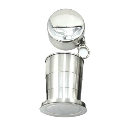 Prijenosne čaše za putovanja na otvorenom Sklopiva čaša za vodu od nehrđajućeg čelika otporna na toplinu Izdržljiva čaša za vanjska putovanja za kampiranje planinarenje piknik roštilj