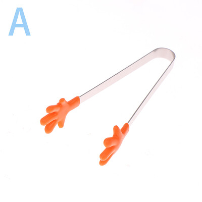 Mini silikonske kopče za hranu Ručka od nehrđajućeg čelika za dlan od nehrđajućeg čelika Prekrasne grickalice protiv klizanja Pinceta Nije prljavi ručni alat